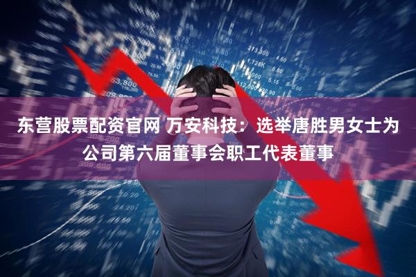 东营股票配资官网 万安科技：选举唐胜男女士为公司第六届董事会职工代表董事